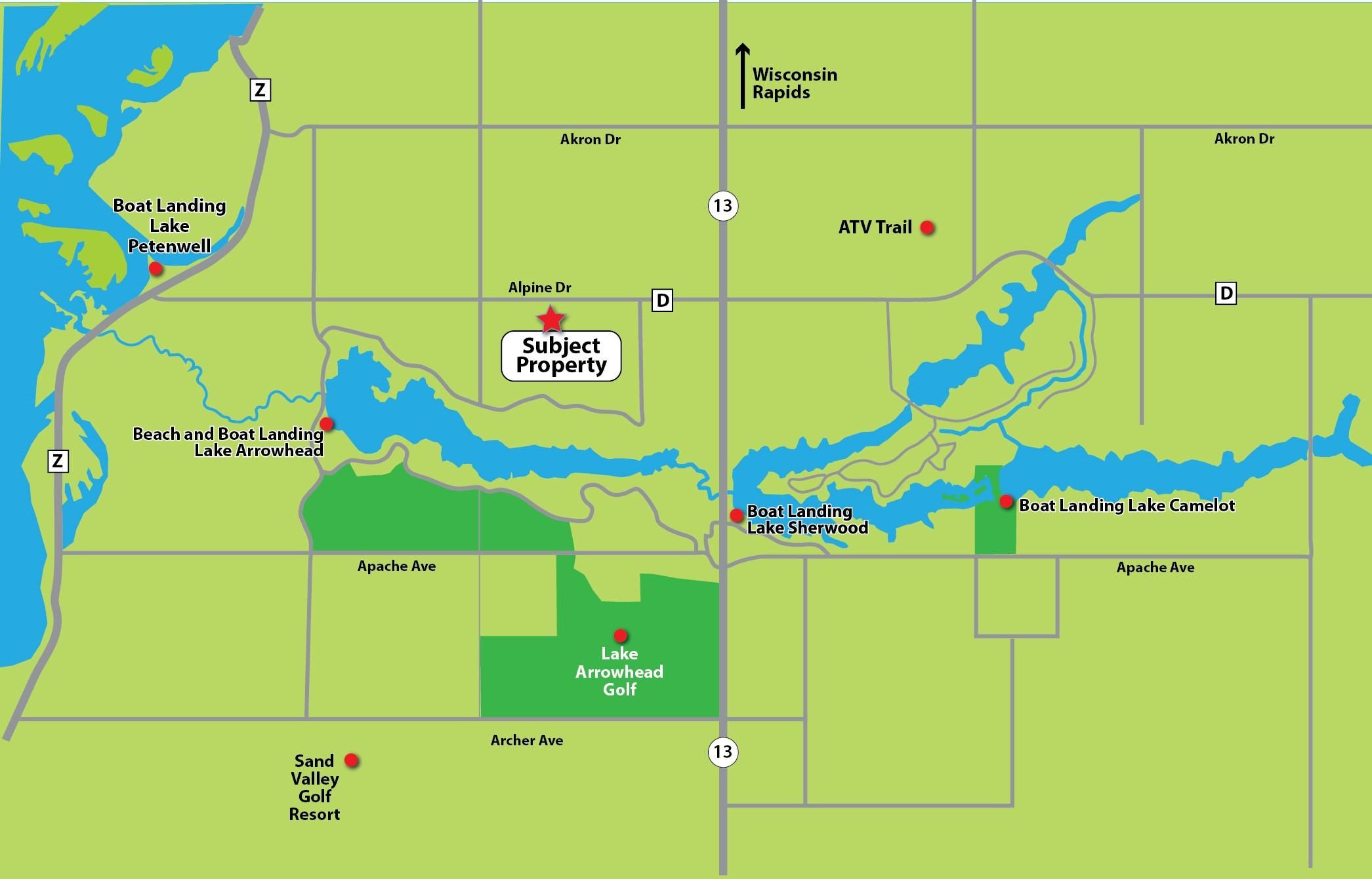 5 Acres, Rome, WI 54457 Land and Farm