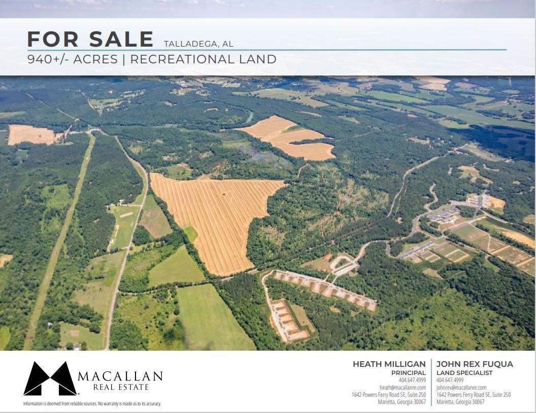 940 Acres, Jackson Trace Rd, Talladega, AL 35160 Land and Farm