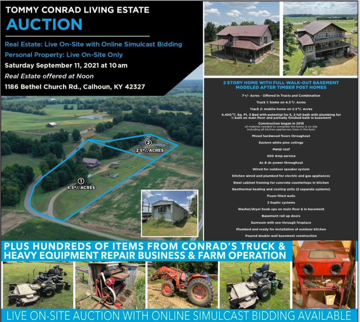 7 Acres, 1186 Bethel Church Rd, Calhoun, KY 42327 Land and Farm