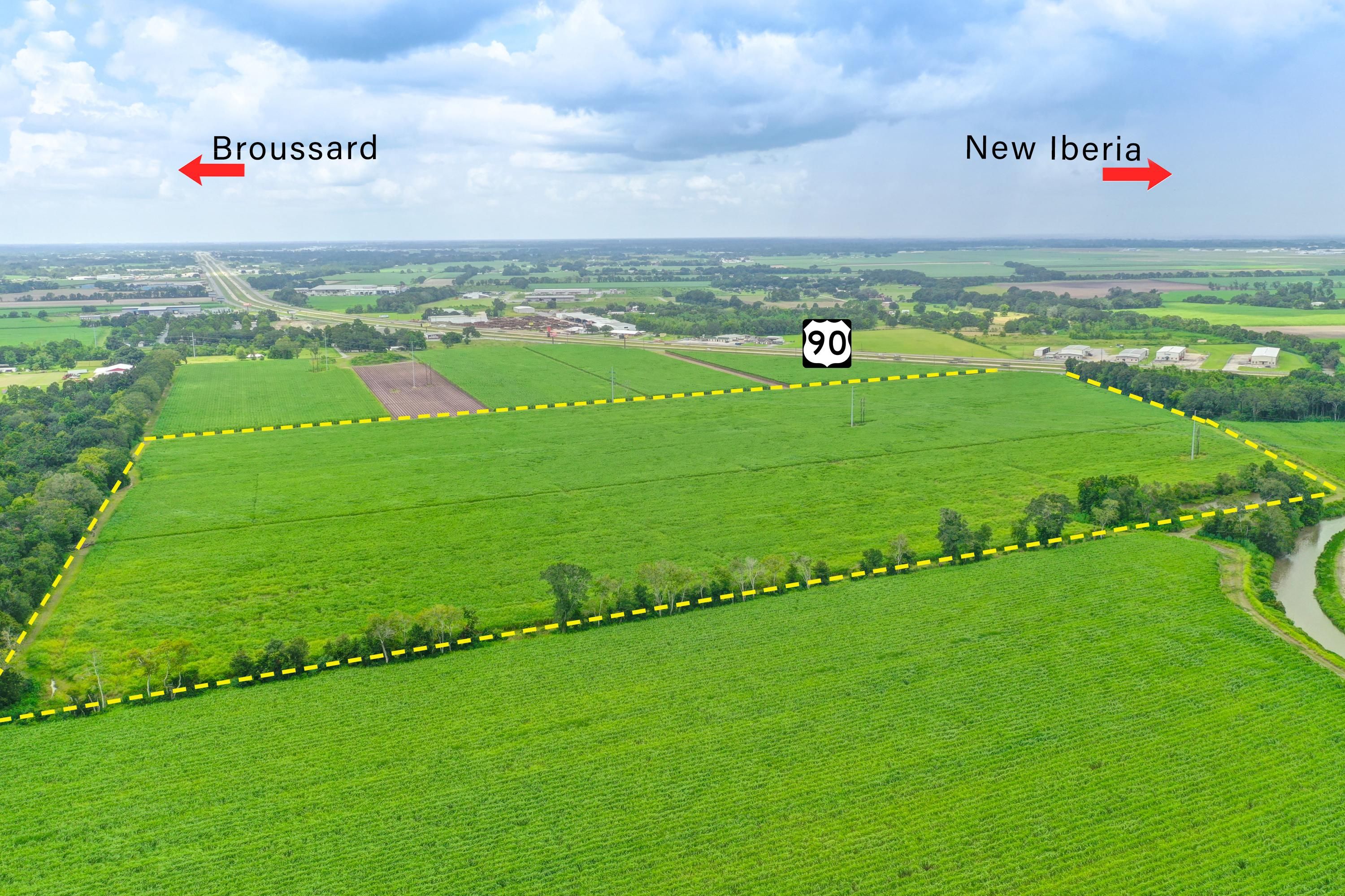 57 Acres, Hwy 90 Frontage Rd, New Iberia, LA 70560 Land and Farm