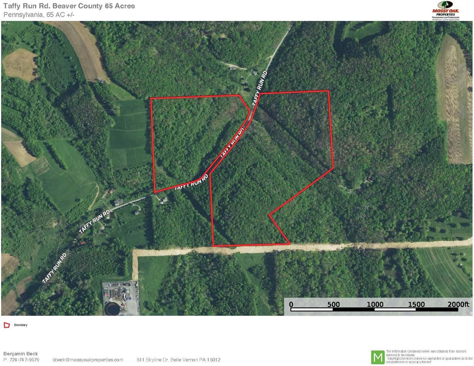 65 Acres, Taffy Run Road, Rochester, PA 15074 Land and Farm