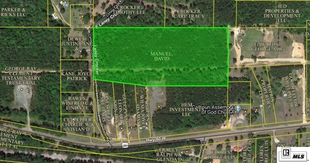 0 Laney Crocker Road, Calhoun, LA 71225 MLS 198083 Land and Farm