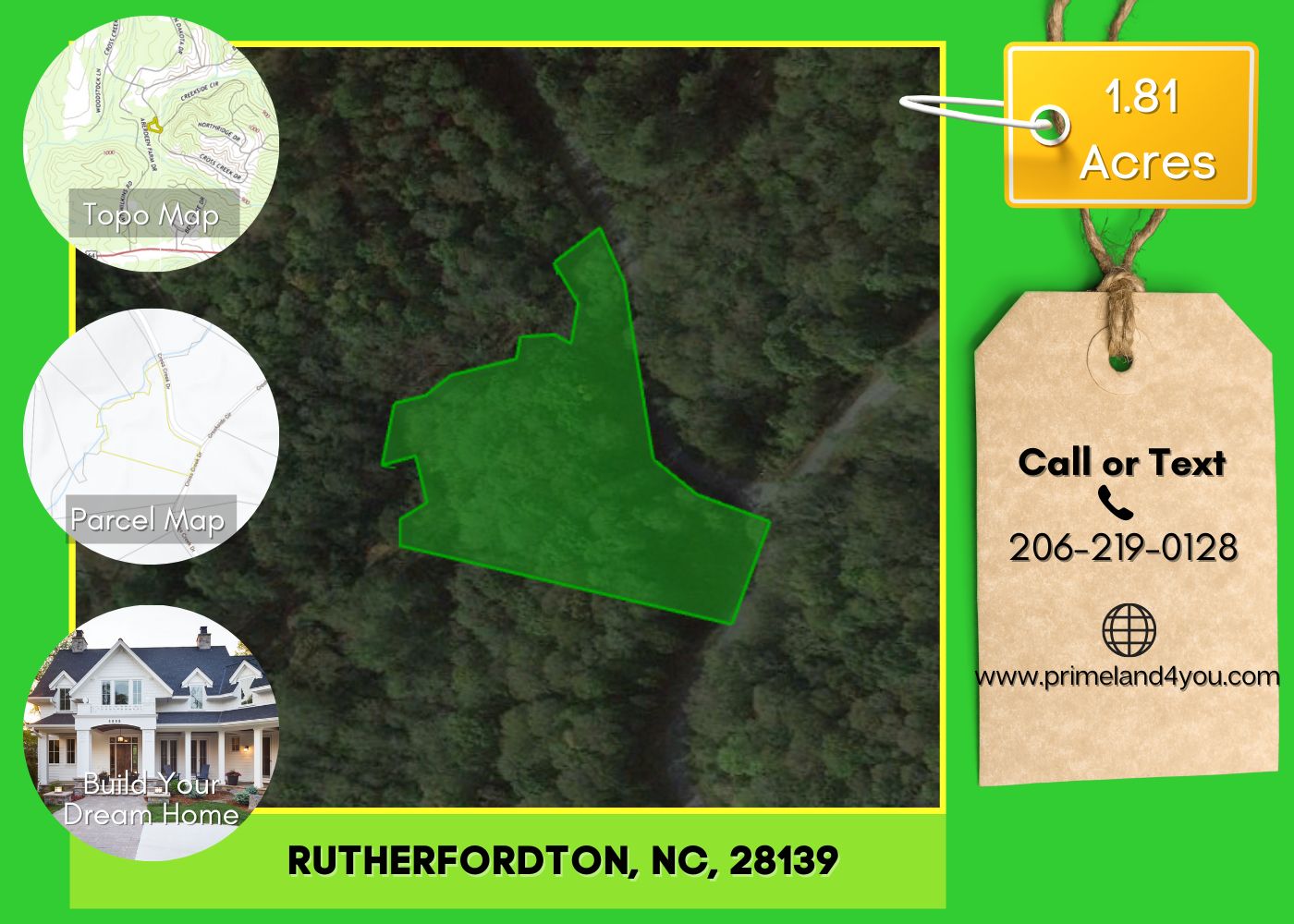 1.81 acres in Rutherfordton, NC, 28139 Land and Farm