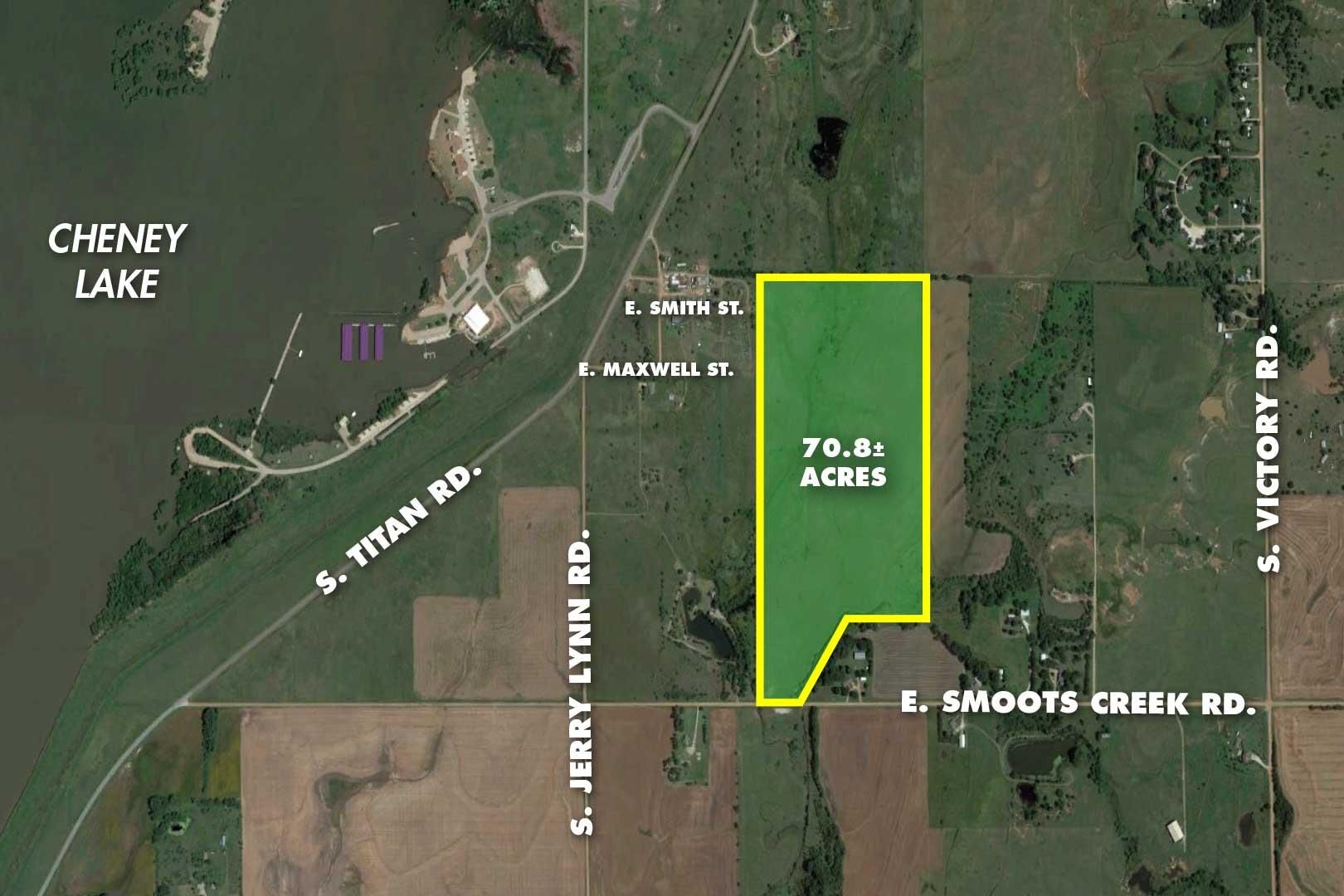 70.8 Acres, E Smoots Creek Rd, Cheney, KS 67025 Land and Farm