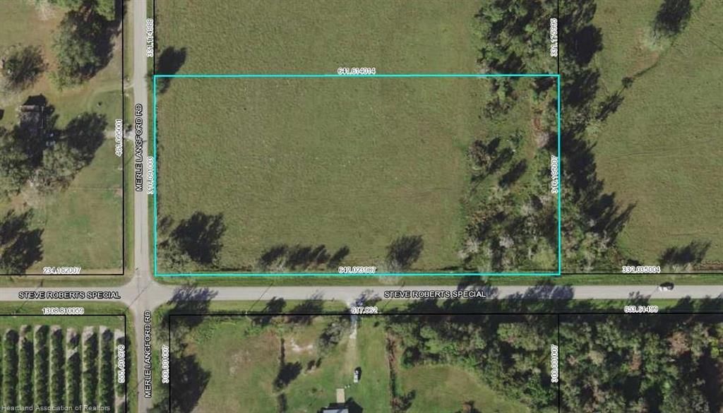 Steve Roberts Special, Zolfo Springs, FL 33890 MLS 284694 Land and