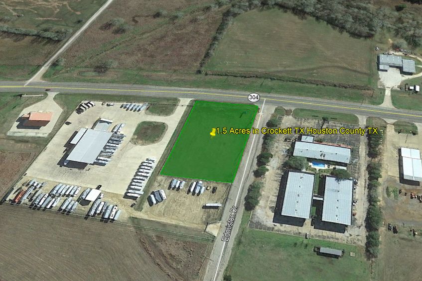 1.5 Acres, Edmiston Drive, Crockett, TX 75835 Land and Farm
