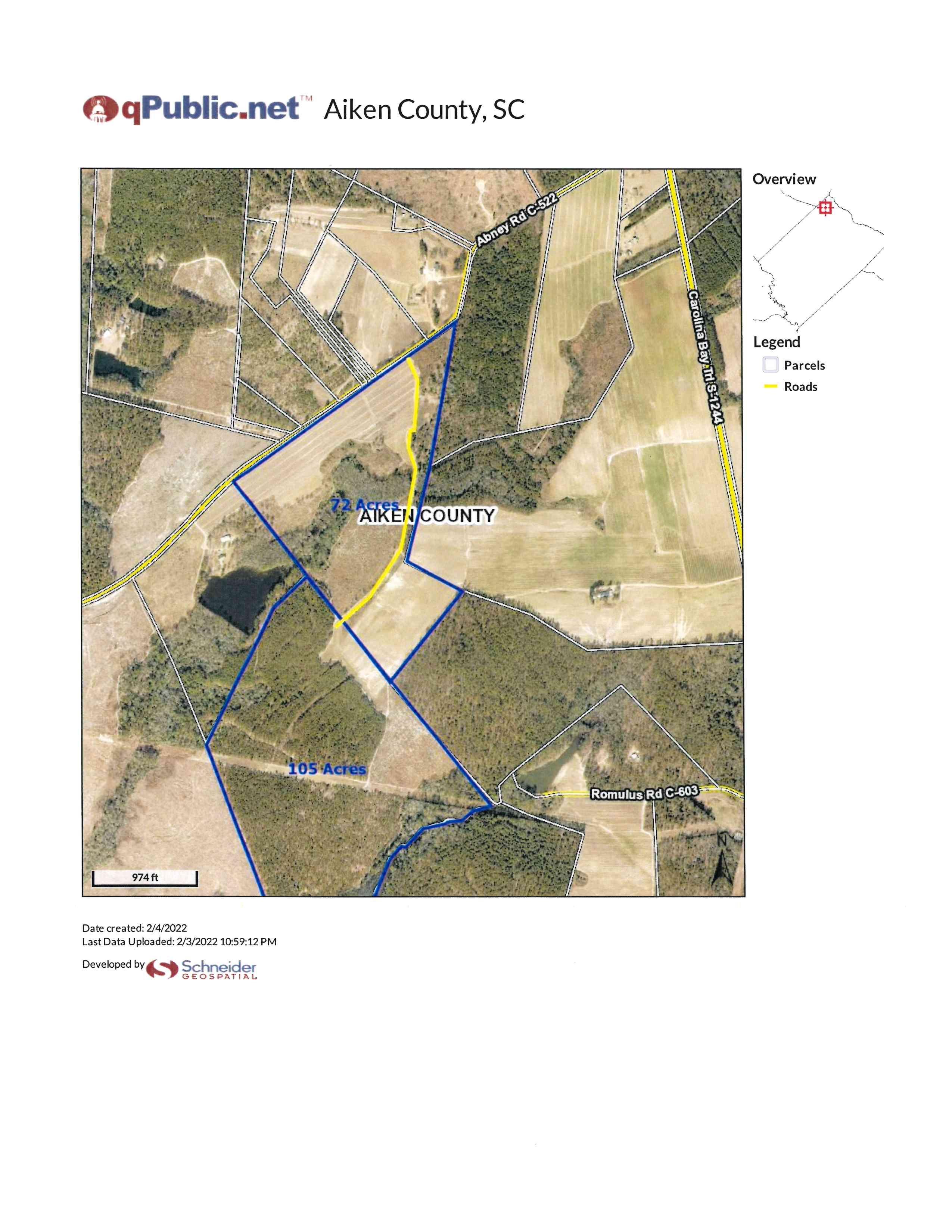 105 Acres, 721 Abney Rd, SC 29105 Land and Farm
