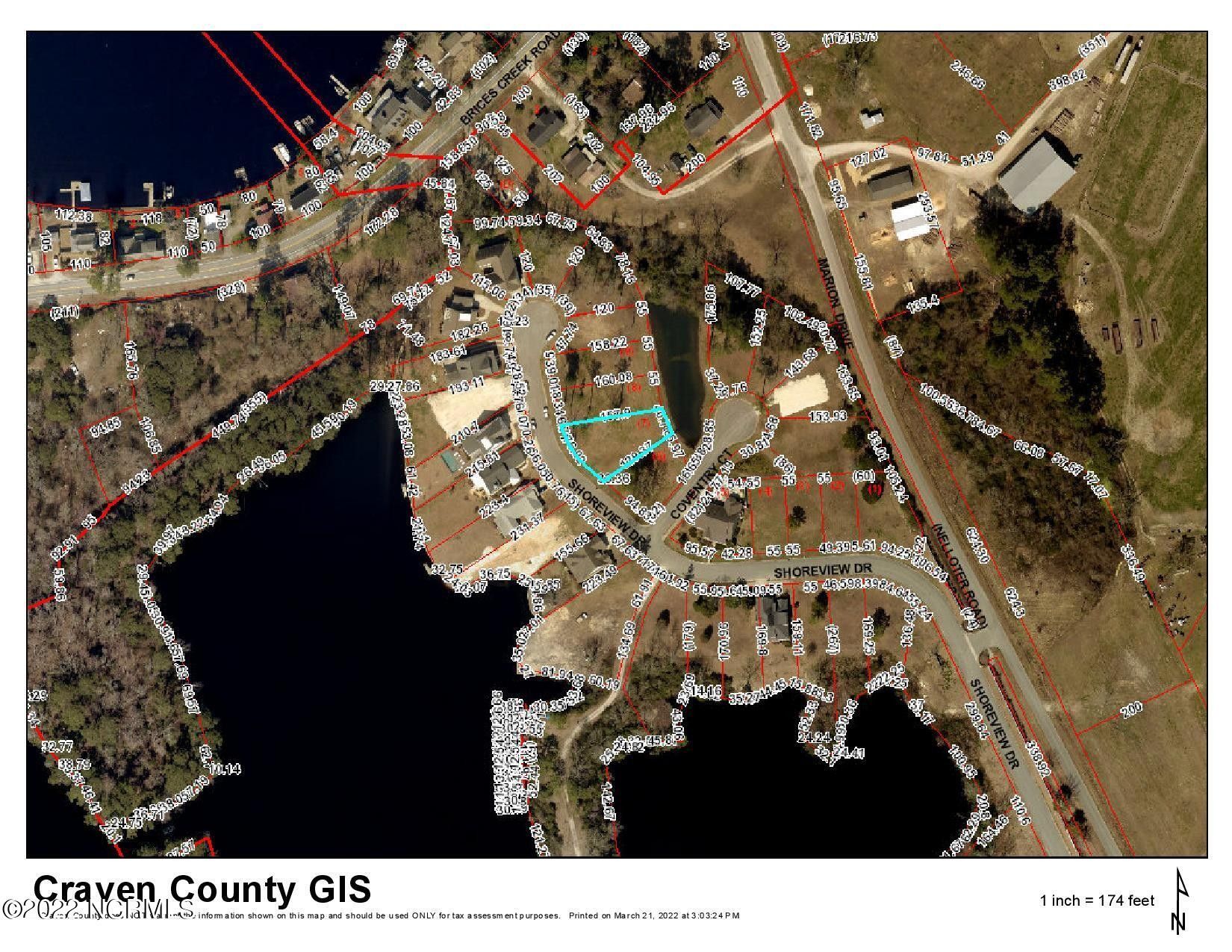 0.25 Acres, 126 Shoreview Drive, New Bern, NC 28562 Land and Farm