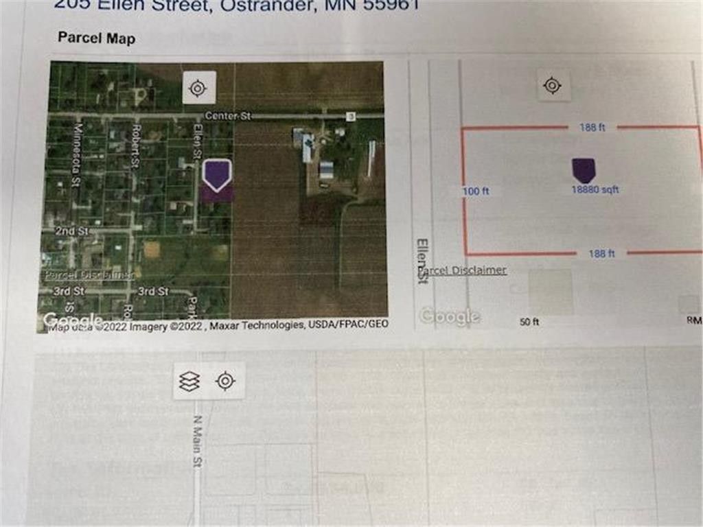 0.42 Acres, 205 Ellen Street, Ostrander, MN 55961 Land and Farm