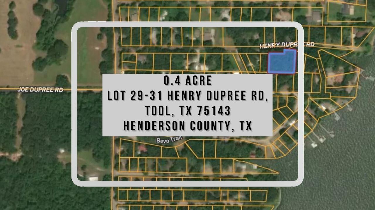 0.4 acres in Henderson County, Texas