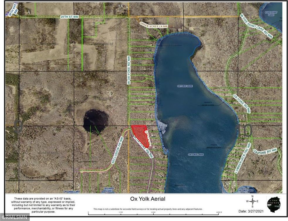3 Acres, Tbd W Ox Yolk Rd, Backus, MN 56435 Land and Farm