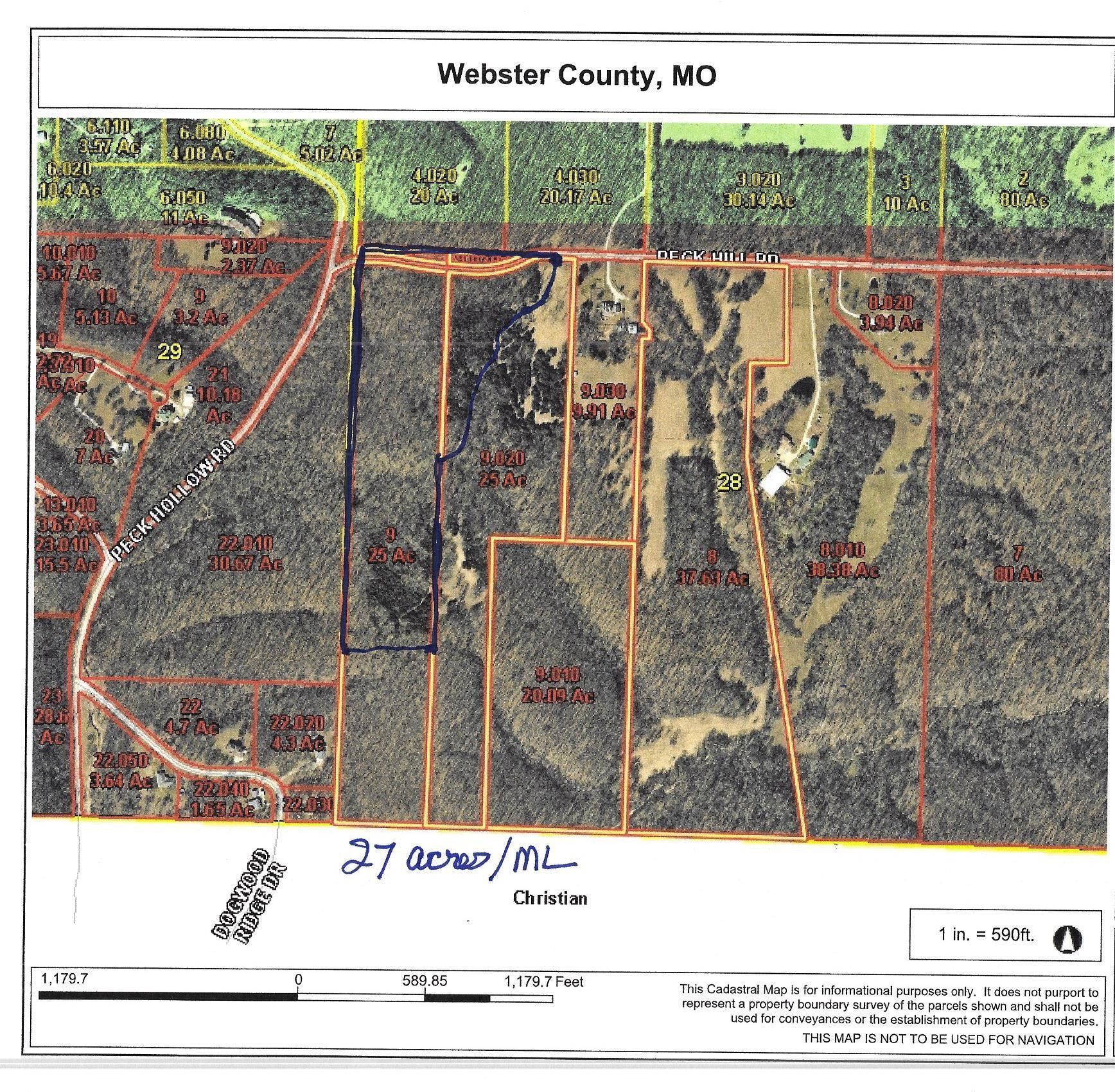 27 Acres, 00 Peck Hill Road, Rogersville, MO 65742 Land and Farm