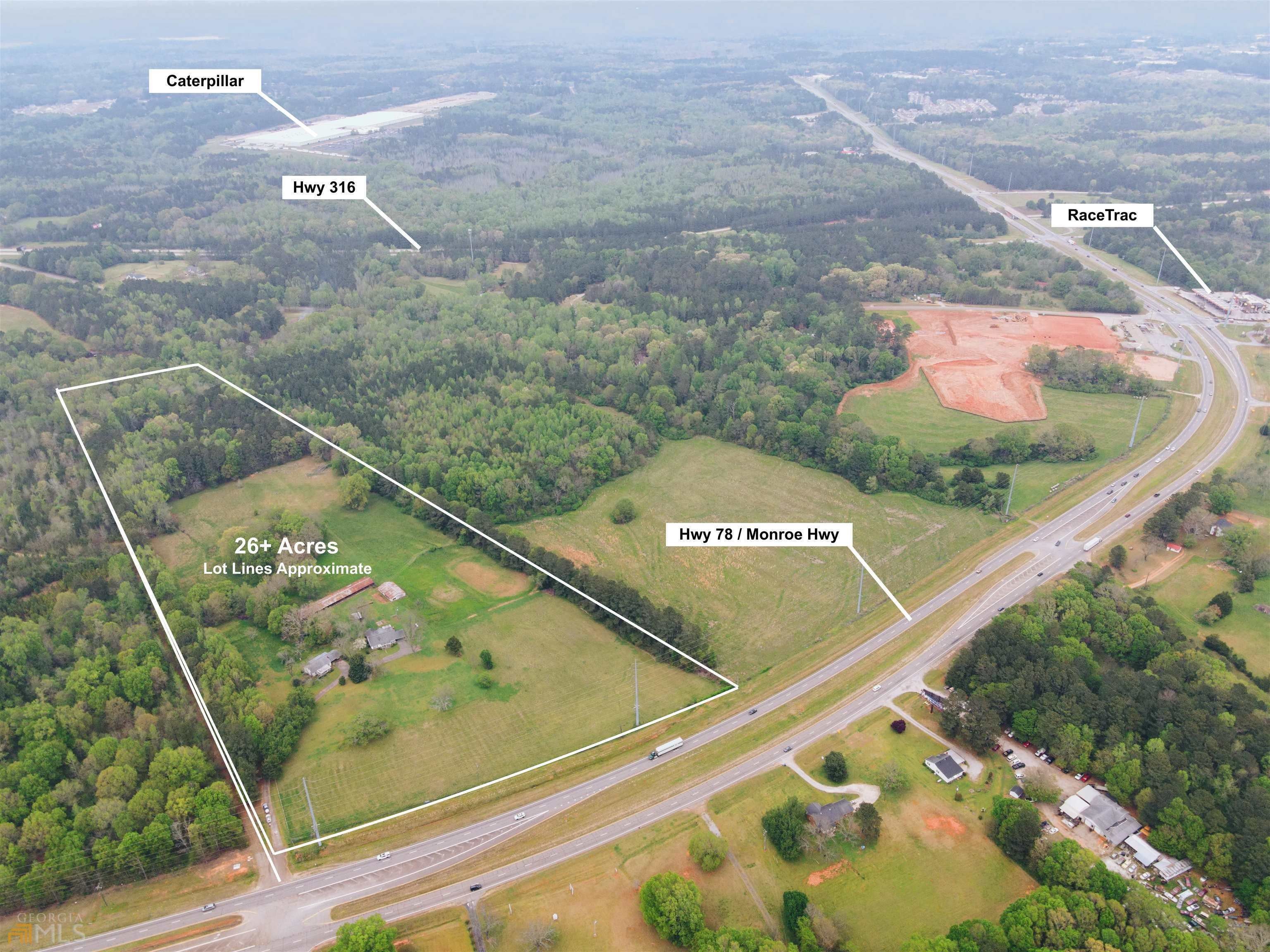 26.35 Acres, 2770 Monroe Highway, Bogart, GA 30622 Land and Farm