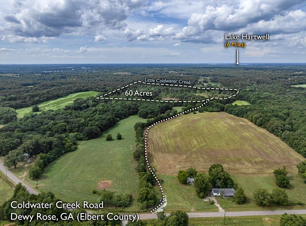 40 Acres, Coldwater Road, Dewy Rose, GA 30634 Land and Farm