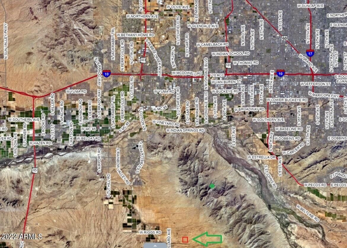 160 Acres, 13xxx W Hunt Highway, Goodyear, AZ 85338 Land and Farm
