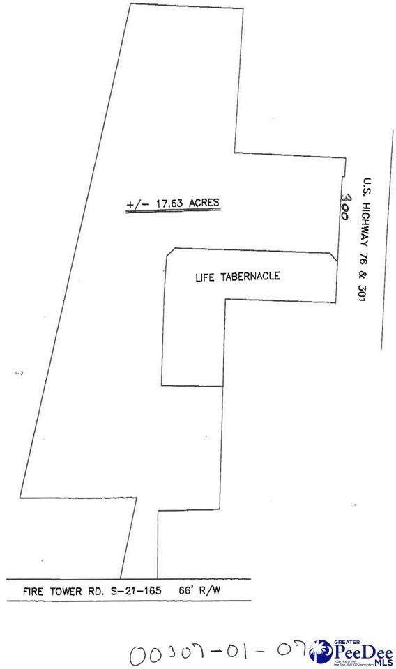 17.63 Acres, Parcel 70 Hwy 76 at Firetower Rd, Florence, SC 29506
