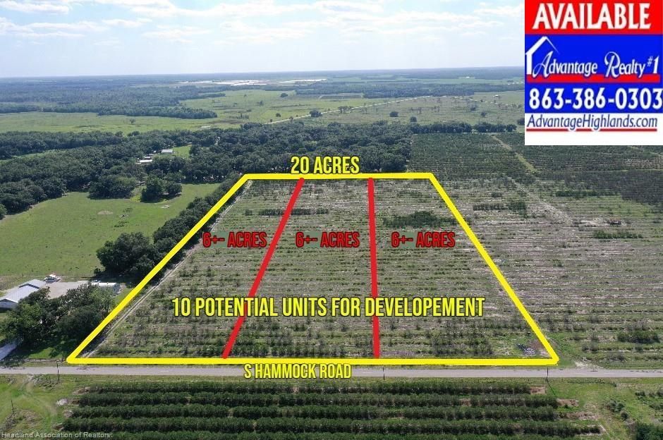 20 Acres, South Hammock Road, Zolfo Springs, FL 33890 Land and Farm