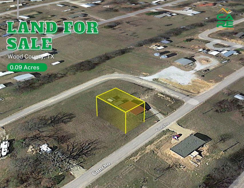0.09 Acres, Concho, Quitman, TX 75783 Land and Farm