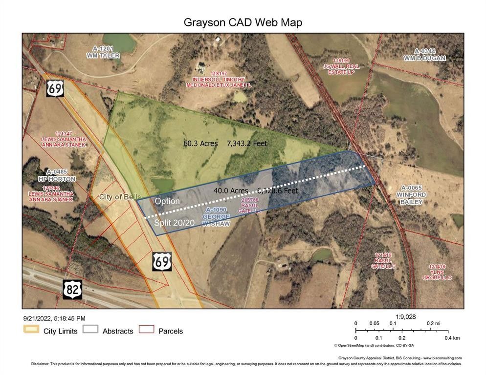 40 Acres, 40 Ac Hwy 69, Bells, TX 75414 Land and Farm