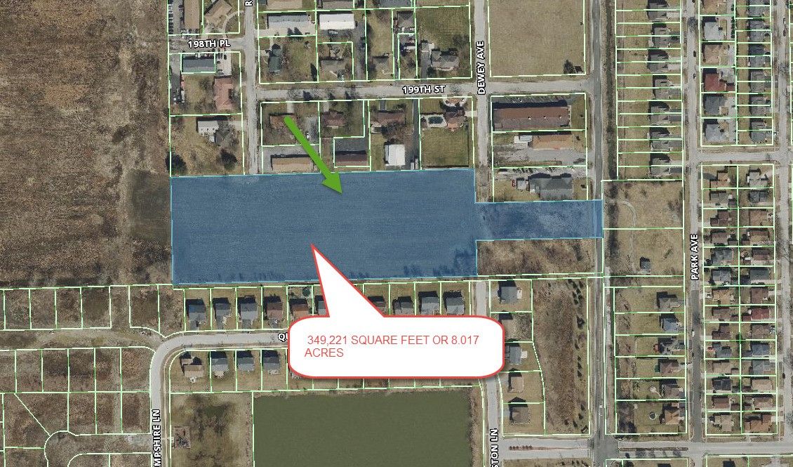 8 Acres, 19992 Torrence Avenue, Lynwood, IL 60411 Land and Farm