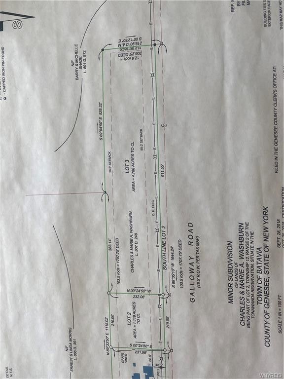4.3 Acres, 0 Galloway Road, Batavia, NY 14020 Land and Farm