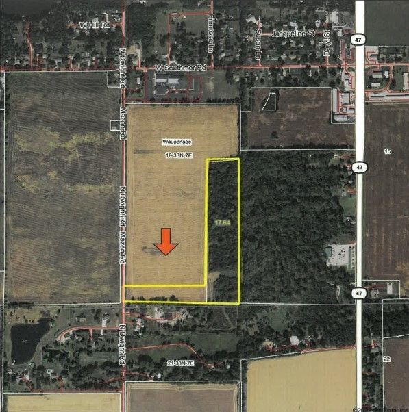 16.96 Acres, 2996 N Dwight Road, Morris, IL 60450 Land and Farm
