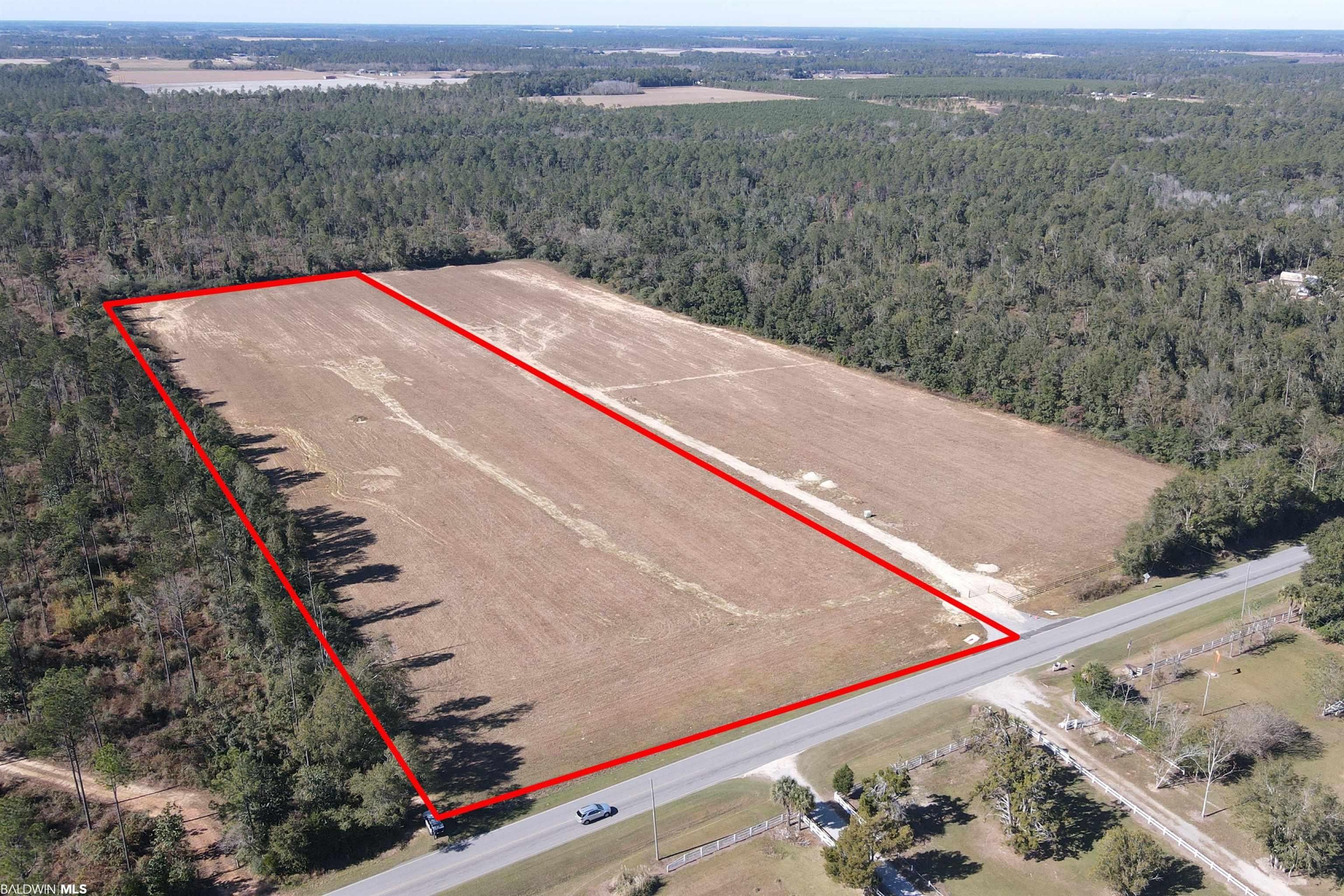9.5 Acres, 16683 County Road 95, Elberta, AL 36530 Land and Farm