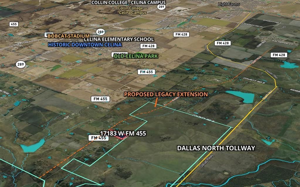 8.07 Acres, 17183 W Fm 455, Celina, TX 75009 Land and Farm