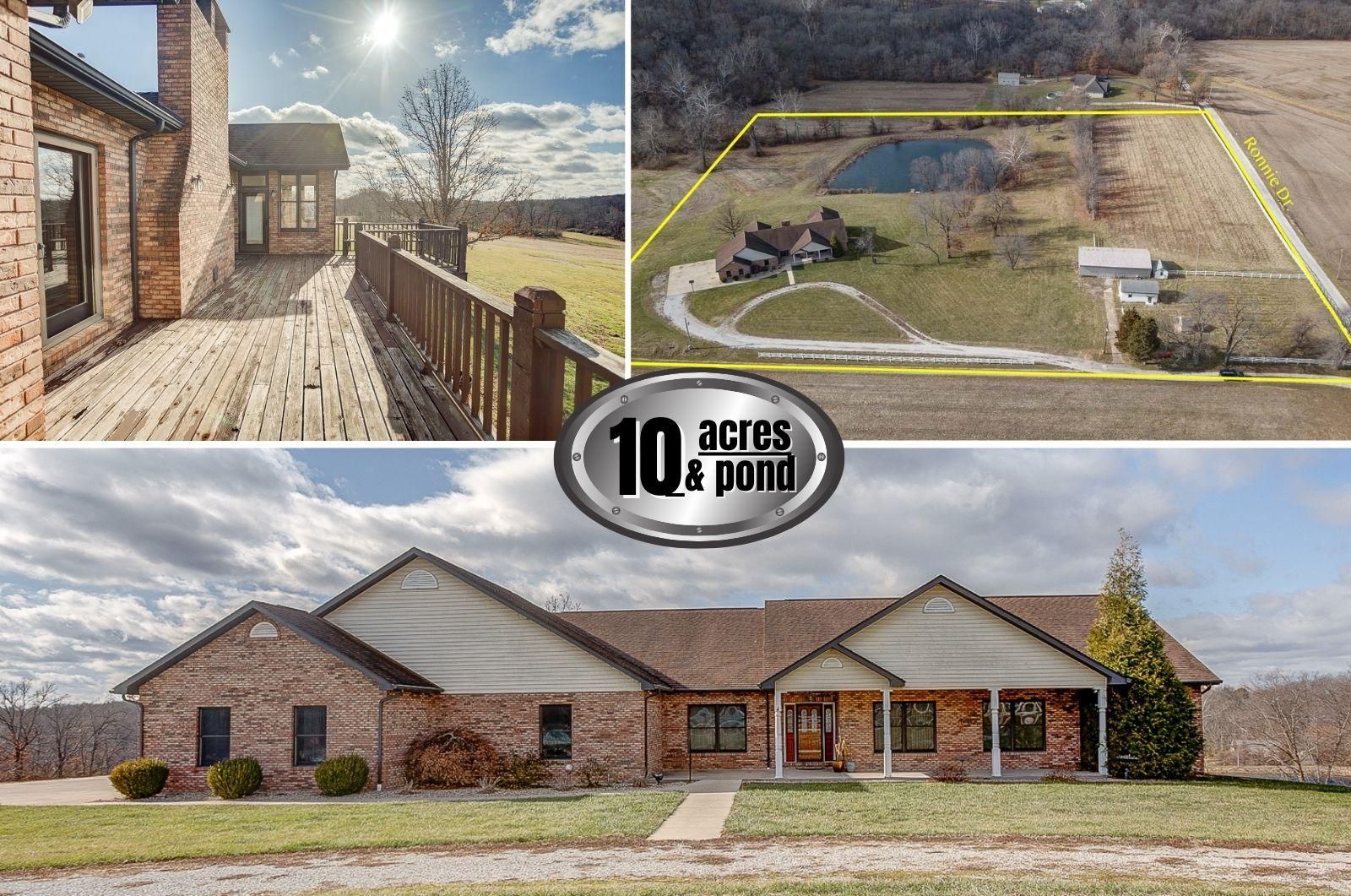 10 Acres, 5710 Ronnie Dr., Waterloo, IL 62298 Land and Farm