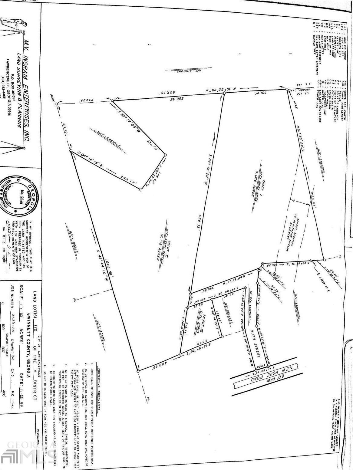 10.75 Acres, 72 Ruth Street, Lawrenceville, GA 30046 Land and Farm
