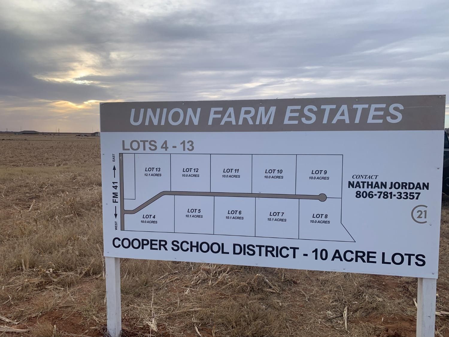 10 Acres, 0 FM 41, Slaton, TX 79364 Land and Farm