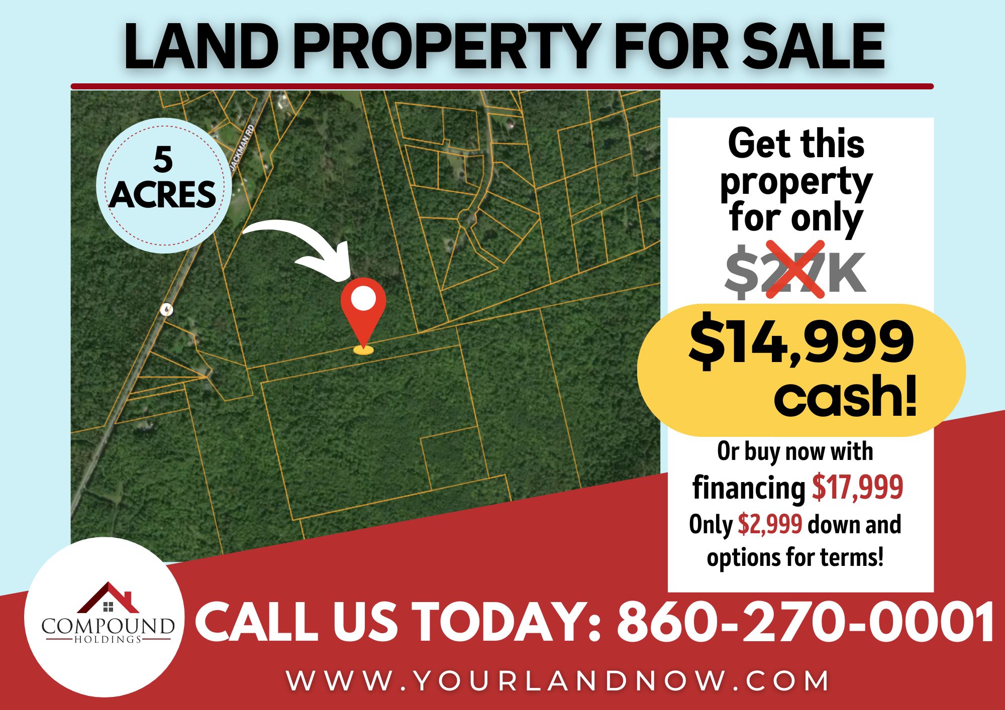 5 Acres, Jackman Road, Rockwood, ME 04478 Land and Farm