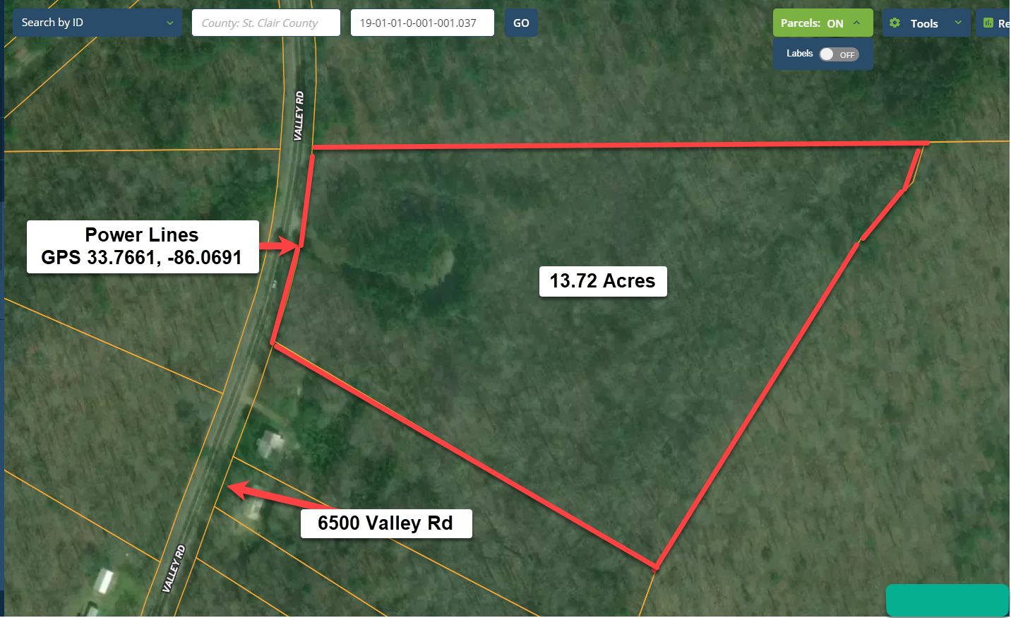 13.72 Acres, 6839 Valley Rd, Ragland, AL 35131 Land and Farm