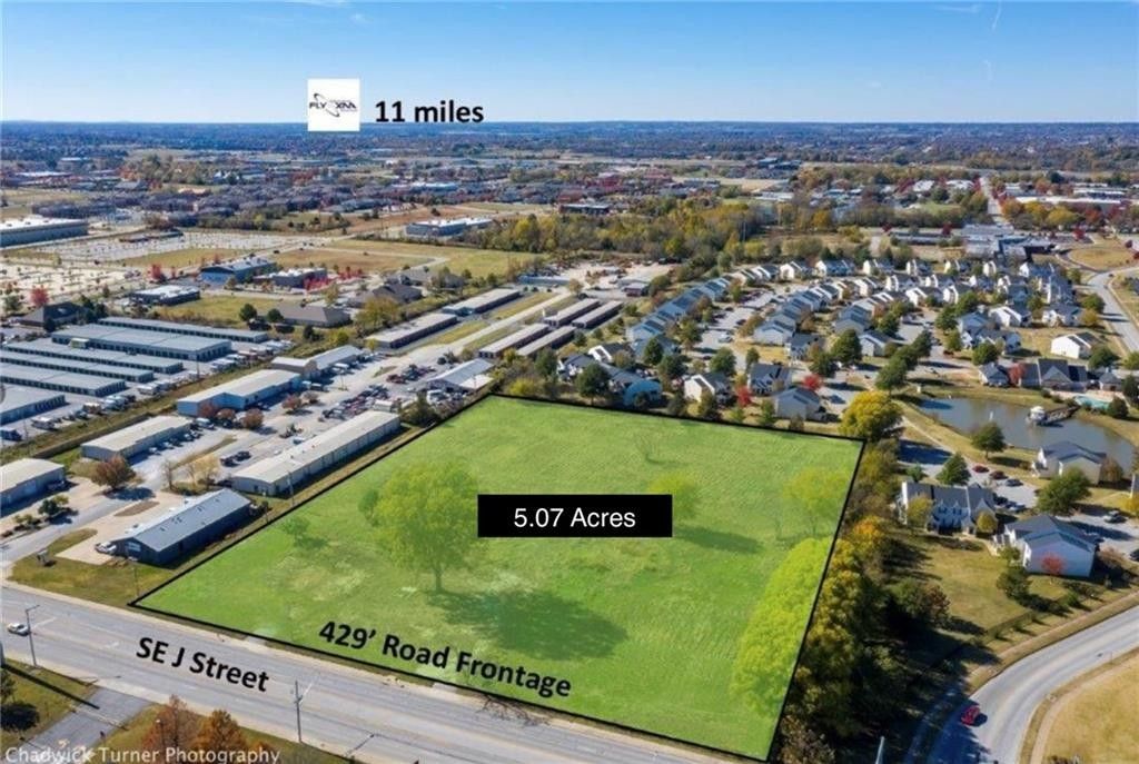 5.07 Acres, 1908 & 1910 SE J ST, Bentonville, AR 72712 Land and Farm