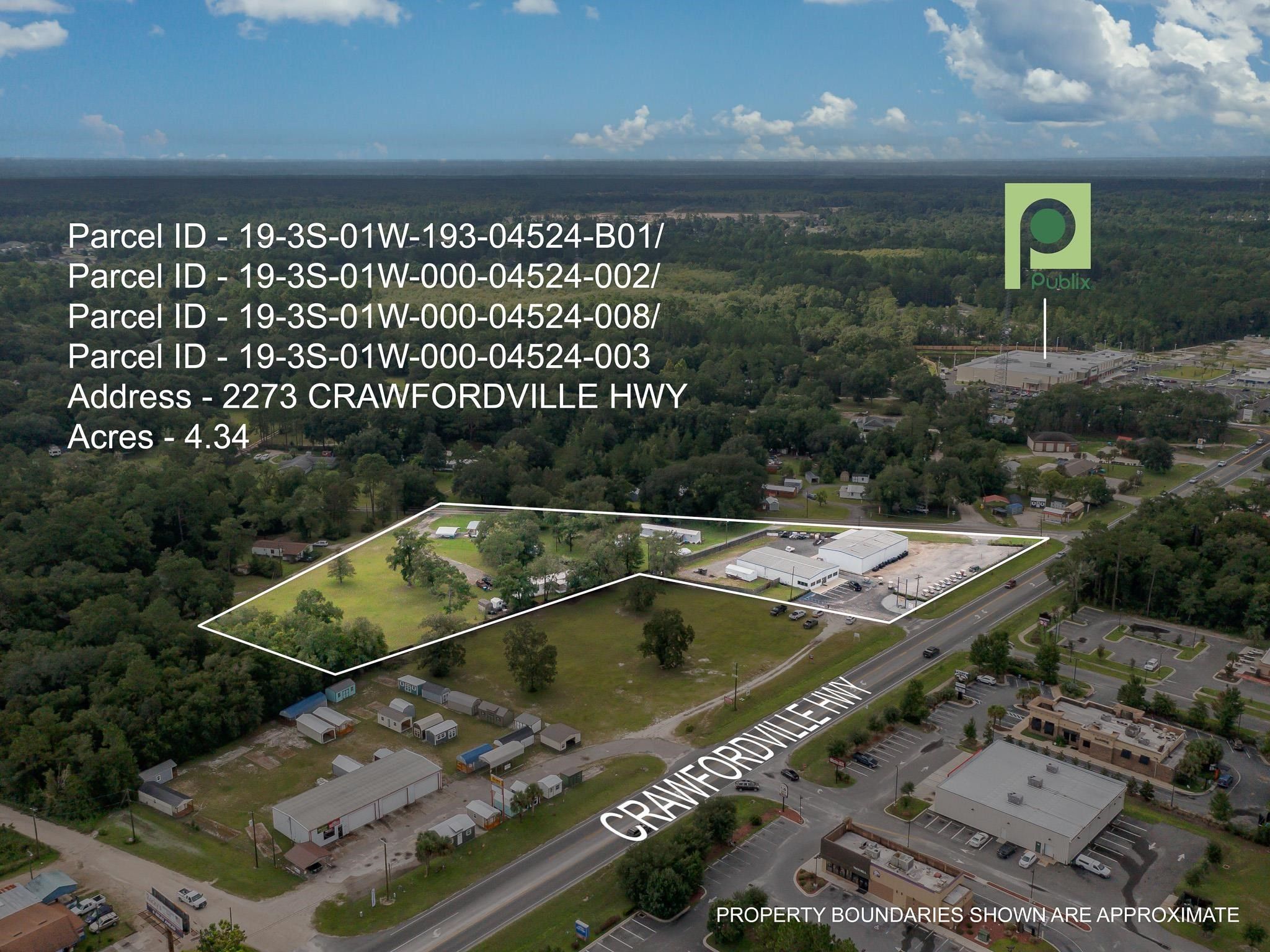 4.34 Acres, 2273 Crawfordville Highway, Crawfordville, FL 32327 Land