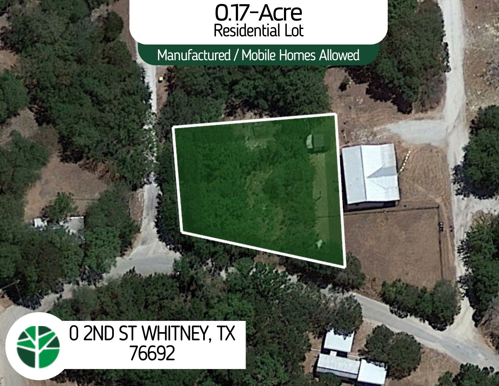 0.17 Acres, 2nd St, Whitney, TX 76692 Land and Farm