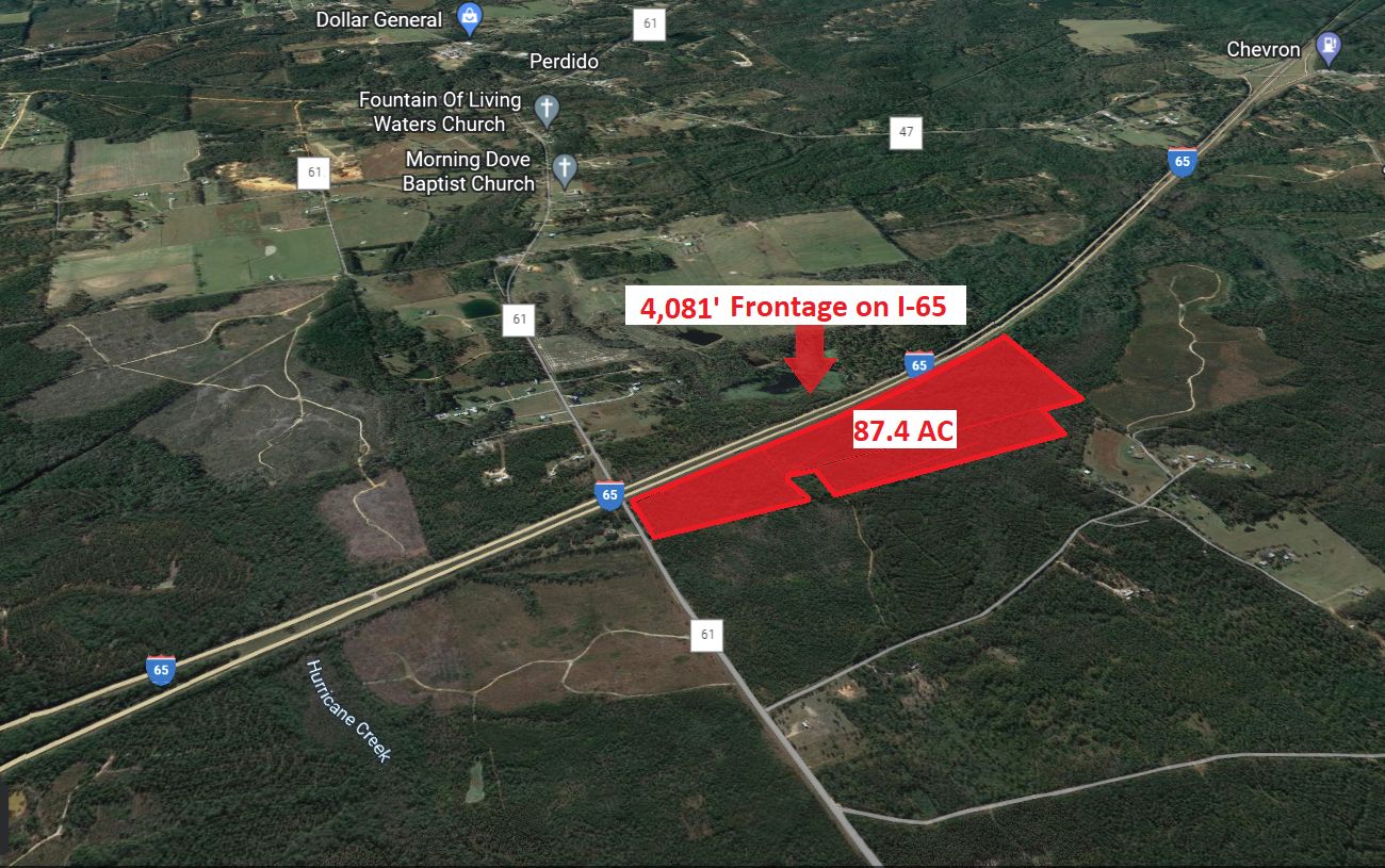 87.4 Acres, 54681 Lottie Road, Perdido, AL 36562 Land and Farm