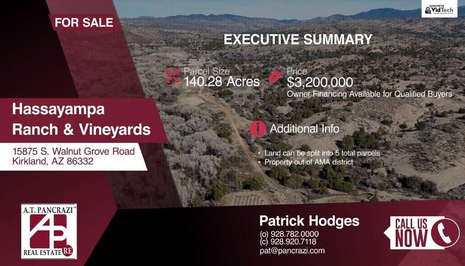 140 Acres, 15875 S Walnut Grove Rd, Kirkland, AZ 86332 Land and Farm