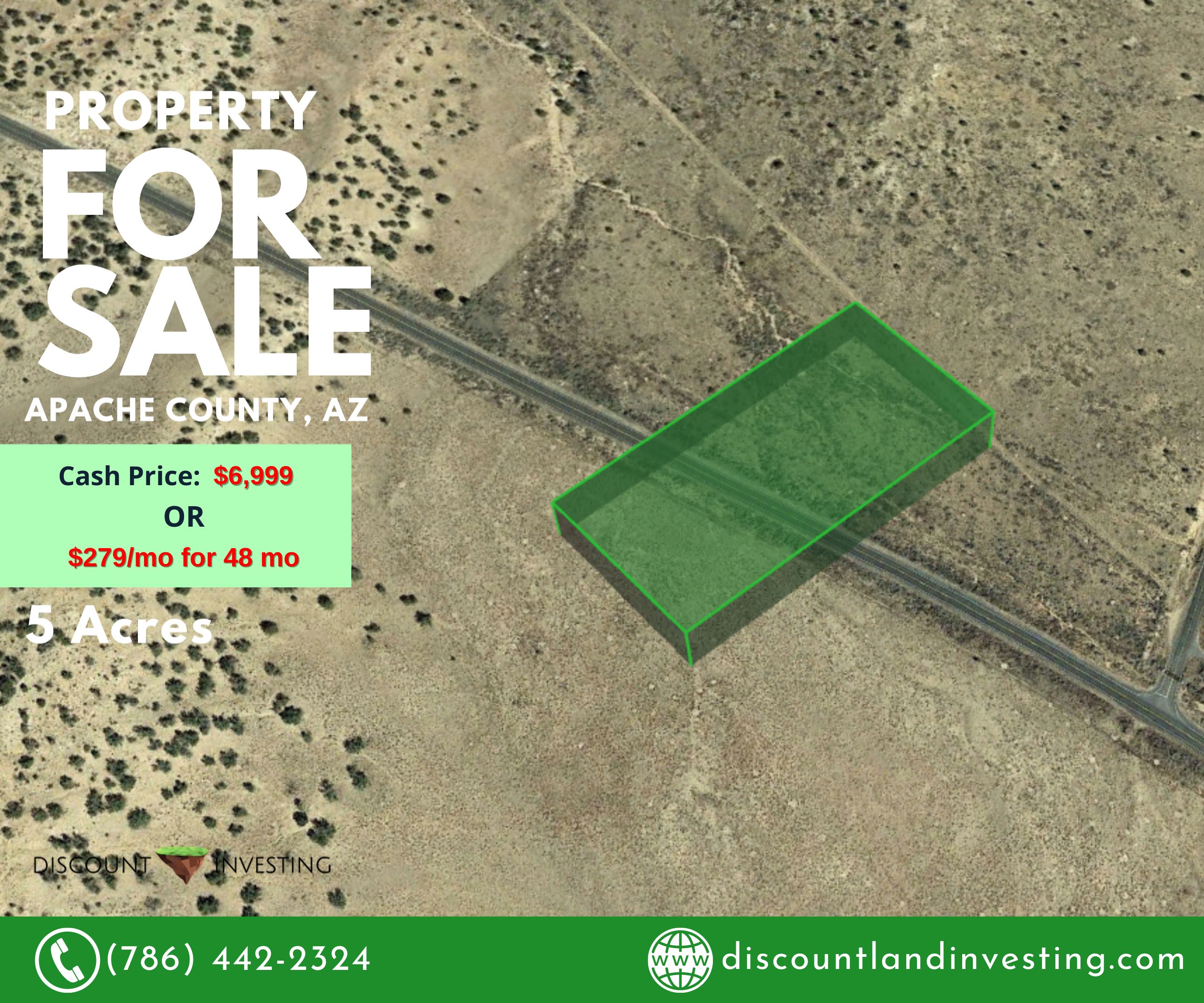 5 Acres, U.S. 191, Sanders, AZ 86512 Land and Farm