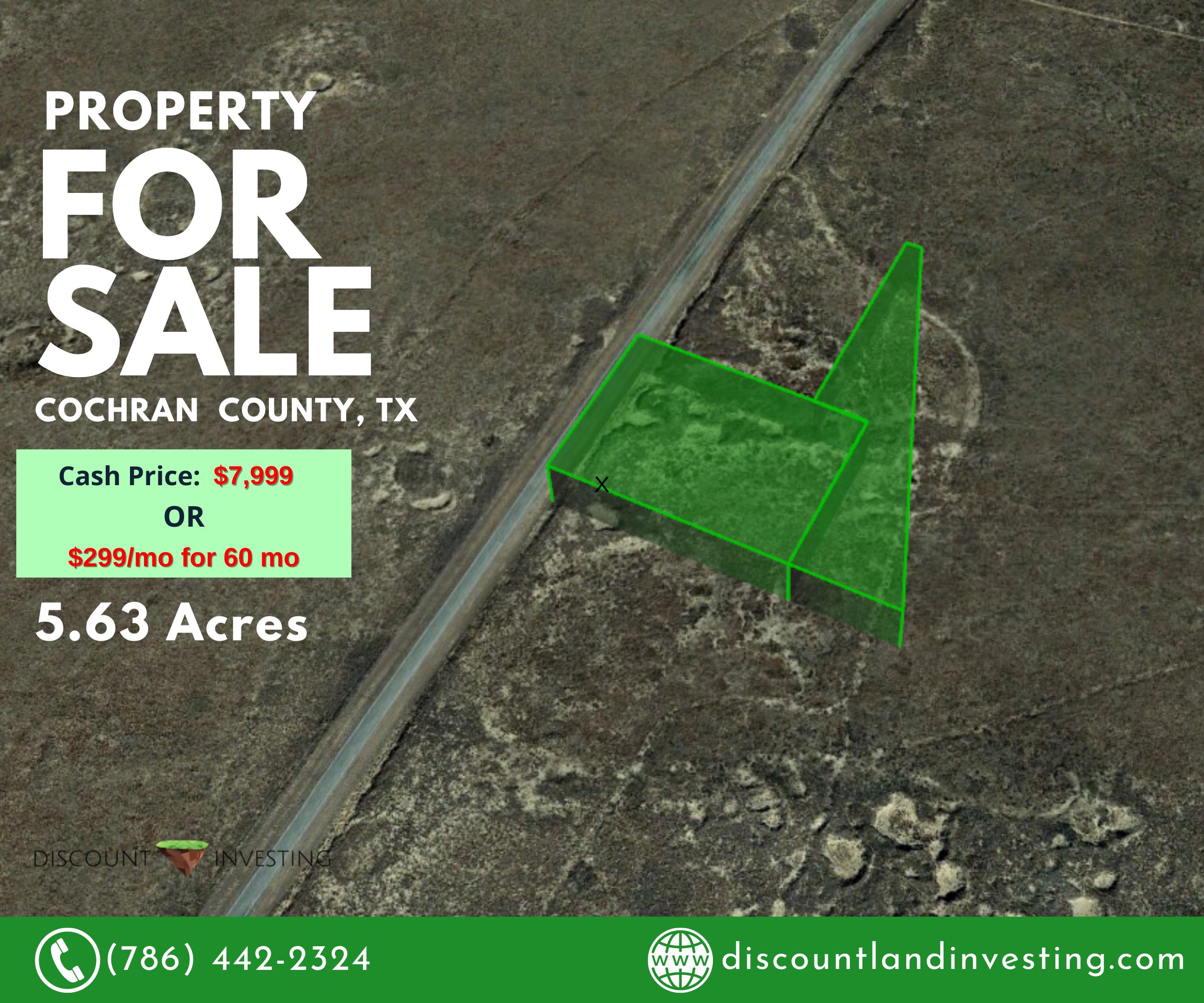 5.63 Acres, TX125, Morton, TX 79346 Land and Farm