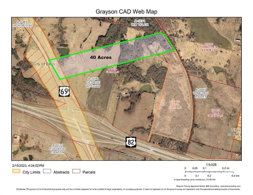 40 Acres, 40 Ac Hwy 69, Bells, TX 75414 Land and Farm
