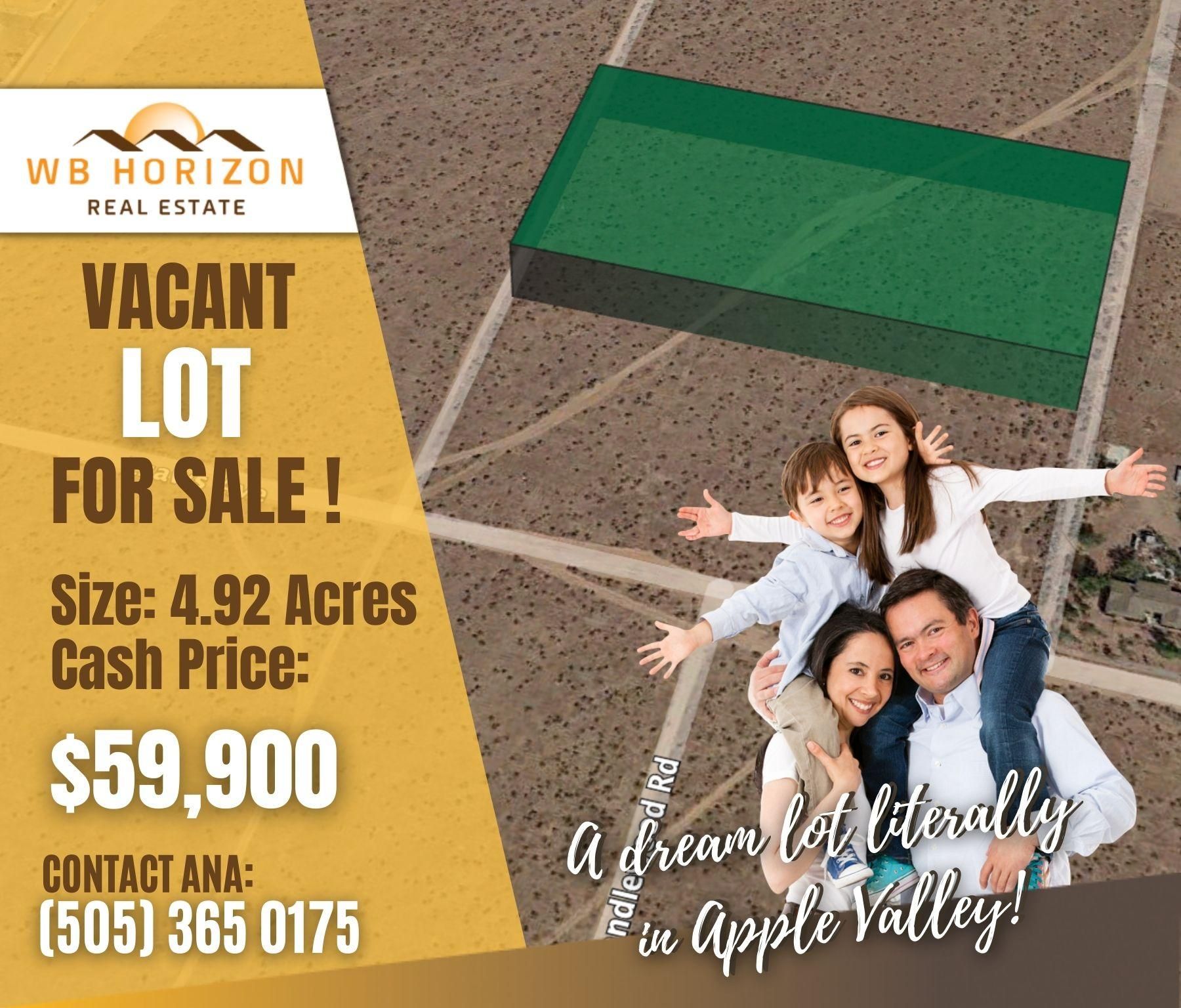 4.92 Acres, Esaws Avenue, Apple Valley, CA 92307 Land and Farm