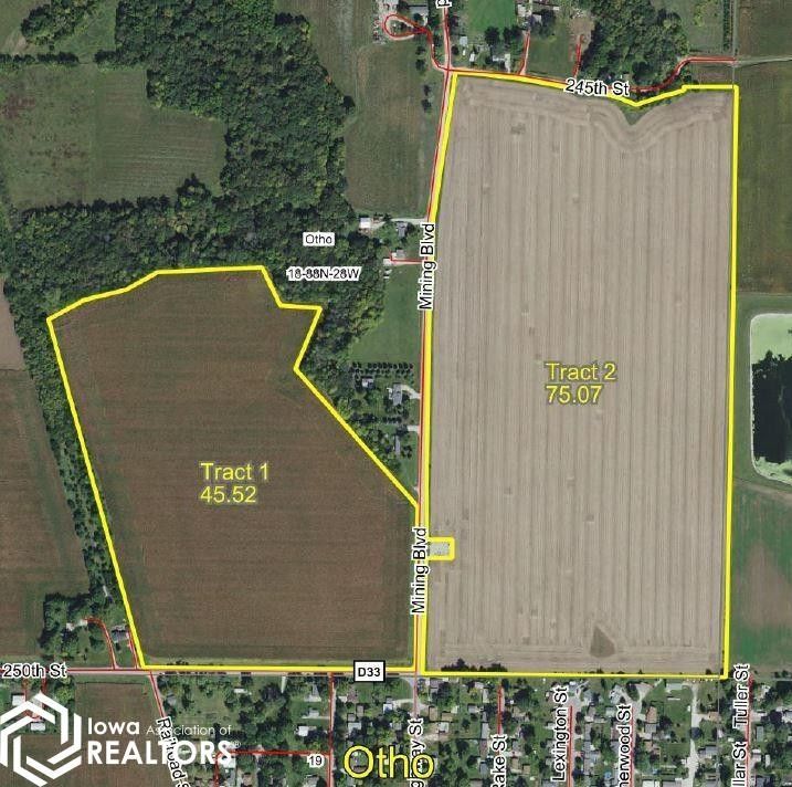 120.59 Acres, 2493 Mining Boulevard, Otho, IA 50569 Land and Farm