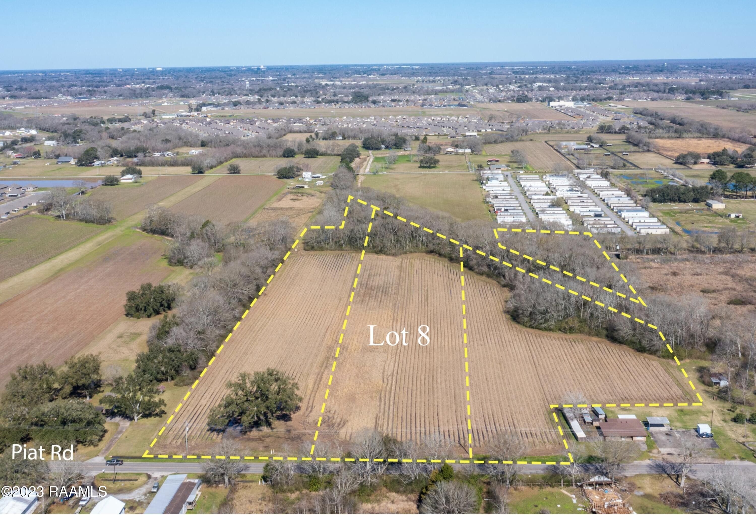 6.16 Acres, 800 Blk Piat Lot 8 Road, Youngsville, LA 70592 Land and Farm