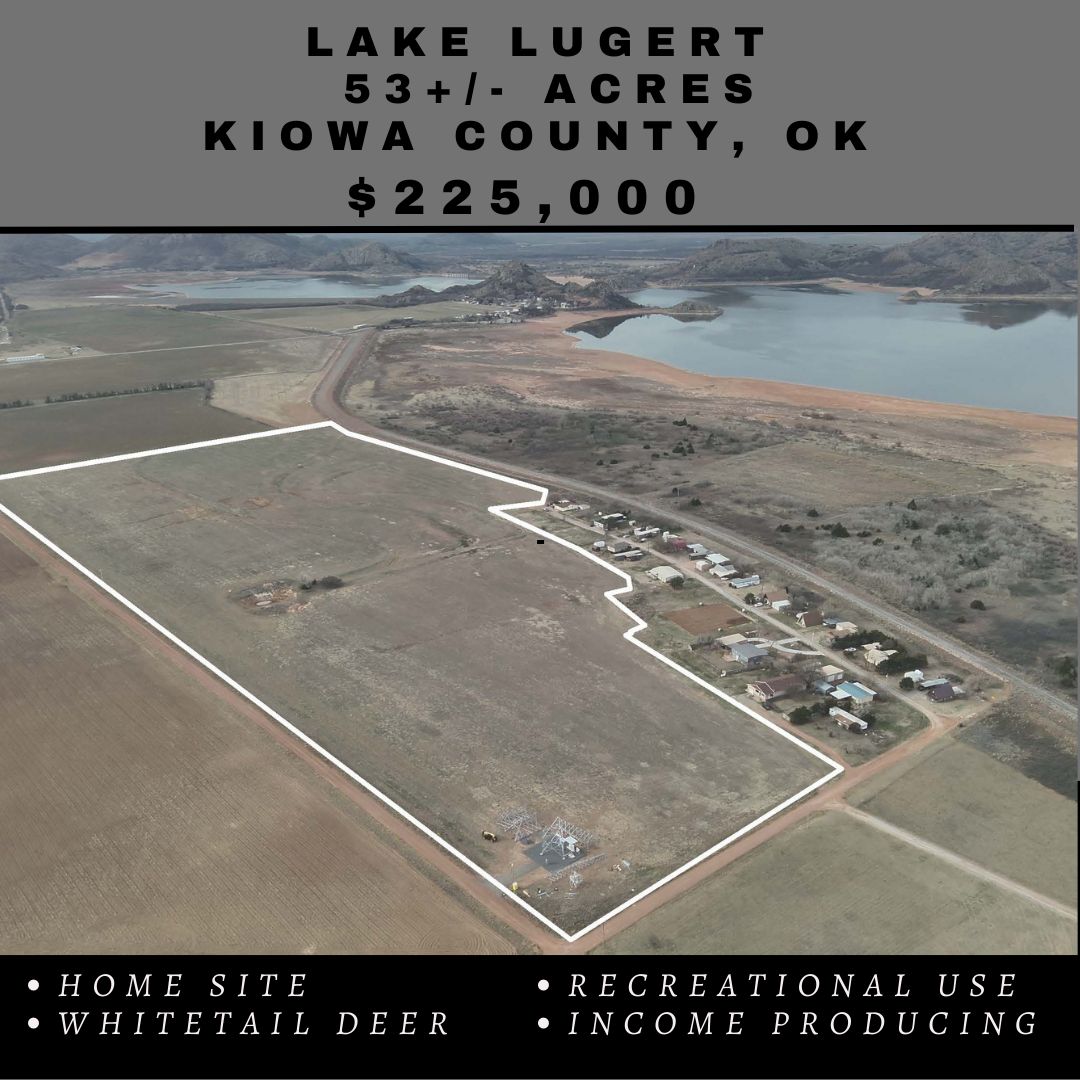 53 Acres, E 1450 Rd and 2080 Rd, Lone Wolf, OK 73655 Land and Farm