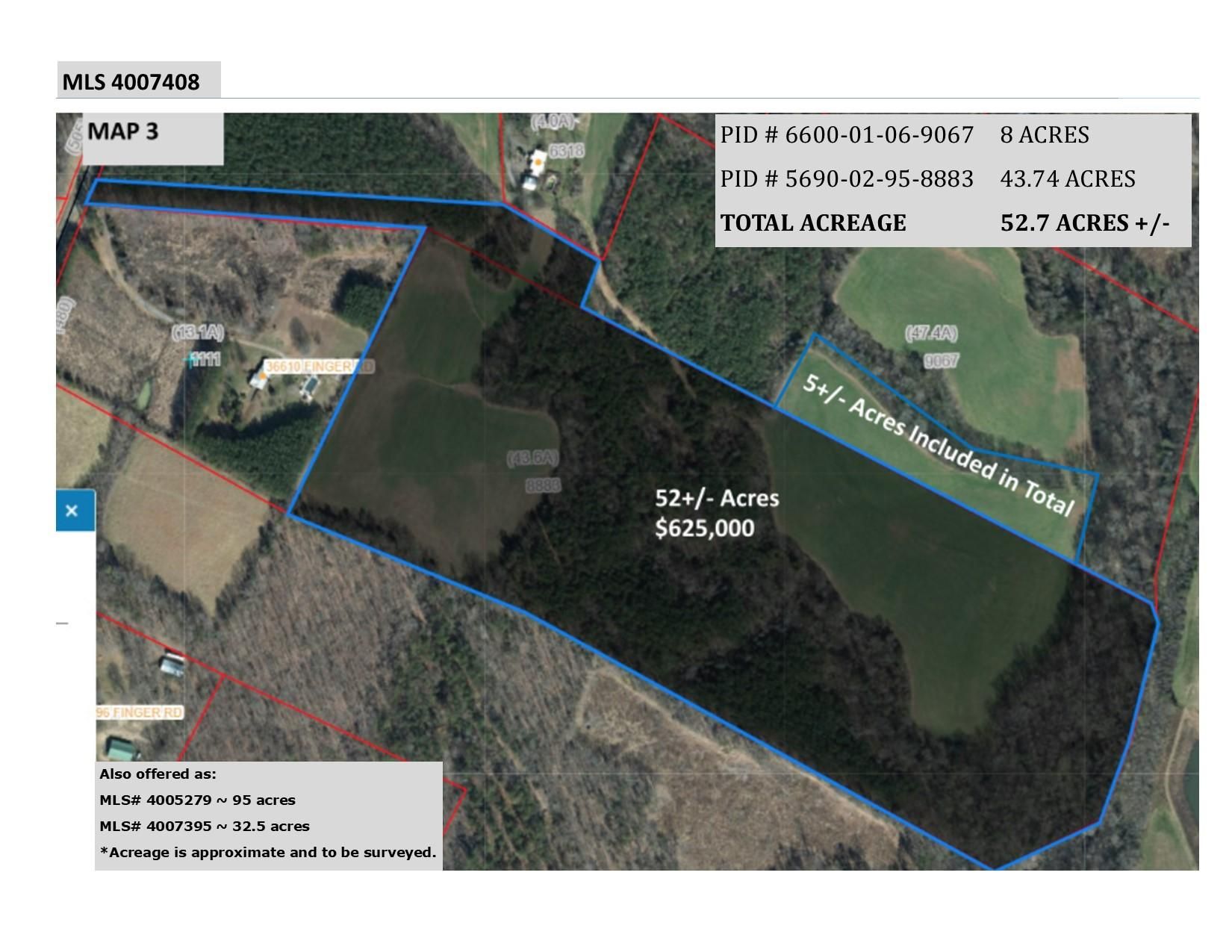 52 Acres, Finger Road, Mount Pleasant, NC 28124 Land and Farm
