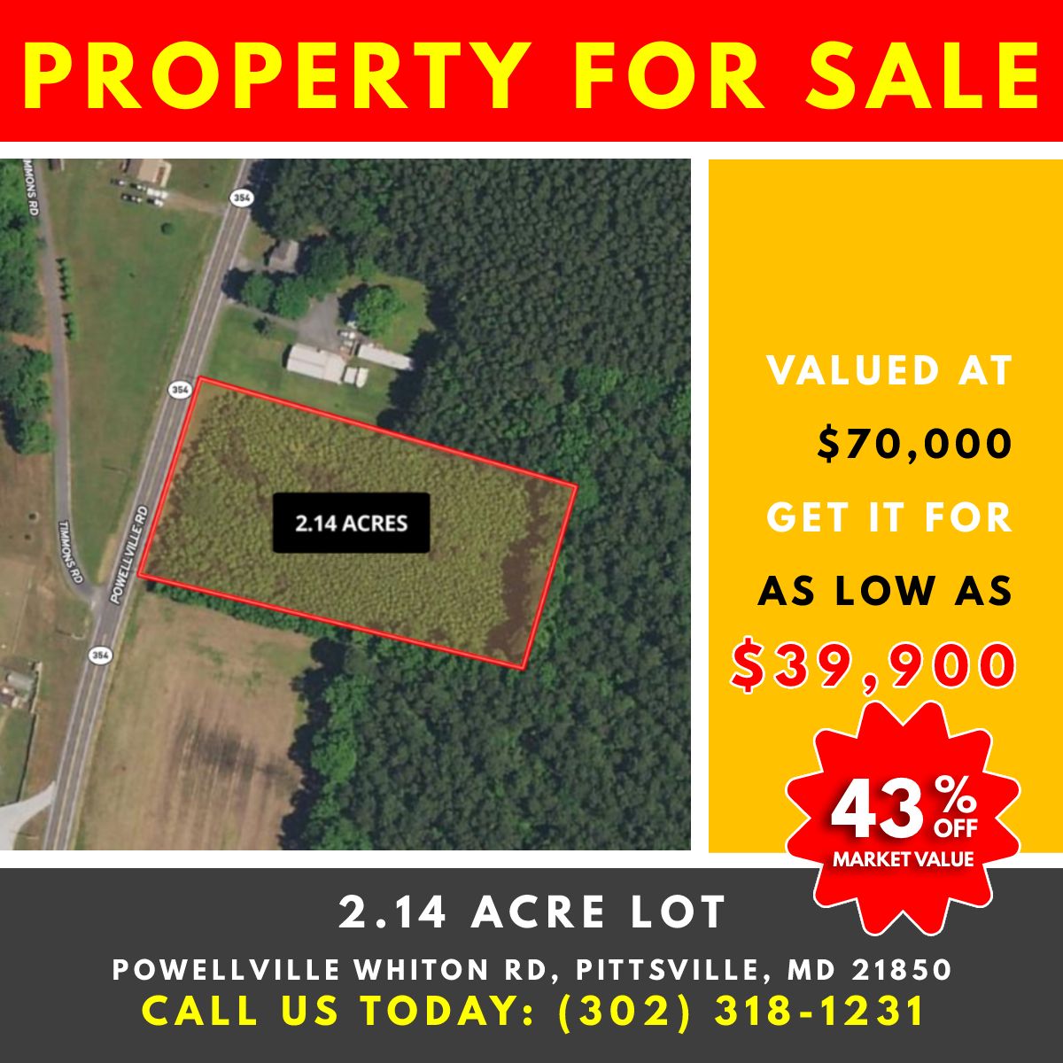 Powellville Rd, Pittsville, MD 21850 Land and Farm