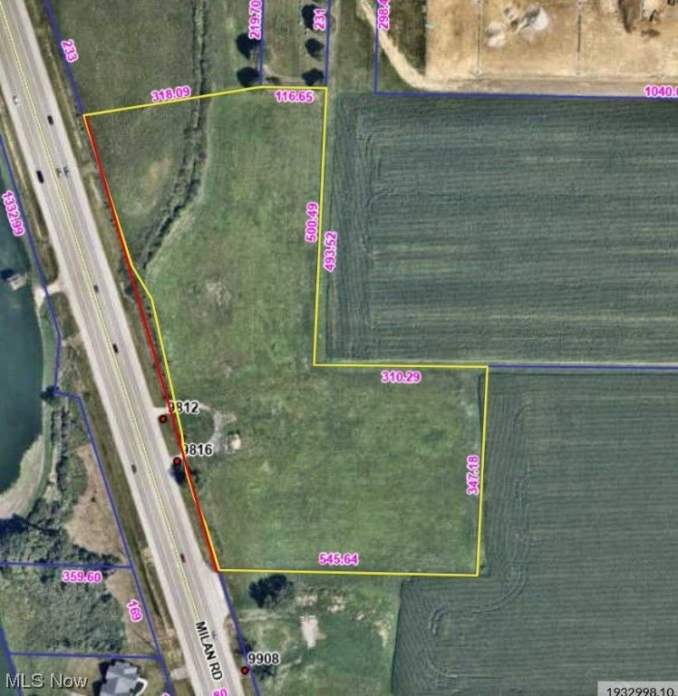 8.1 Acres, 9816 Milan Road, Milan, OH 44846 Land and Farm