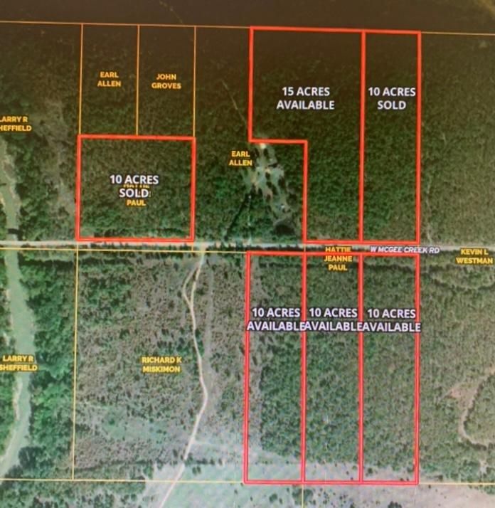 West McGee Creek Road, Lane, OK 74555 Land and Farm