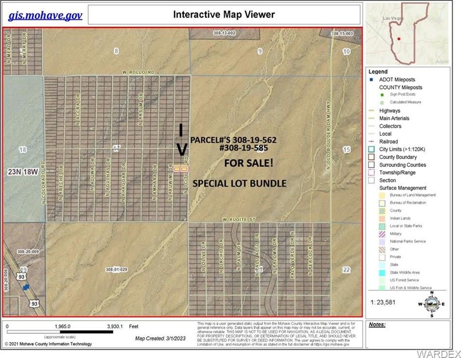2 Acres, 2 Lots N Aruwimi Drive, Chloride, AZ 86431 Land and Farm